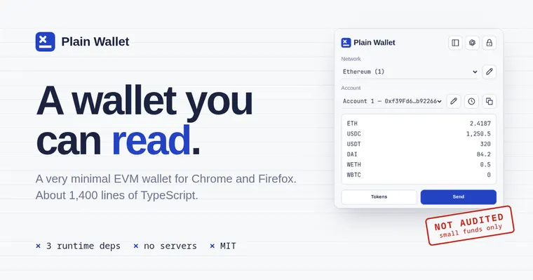 Plain Wallet preview